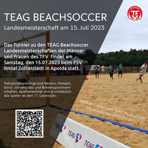 TEAG Landesmeisterschaft Beachsoccer wieder beim FSV!