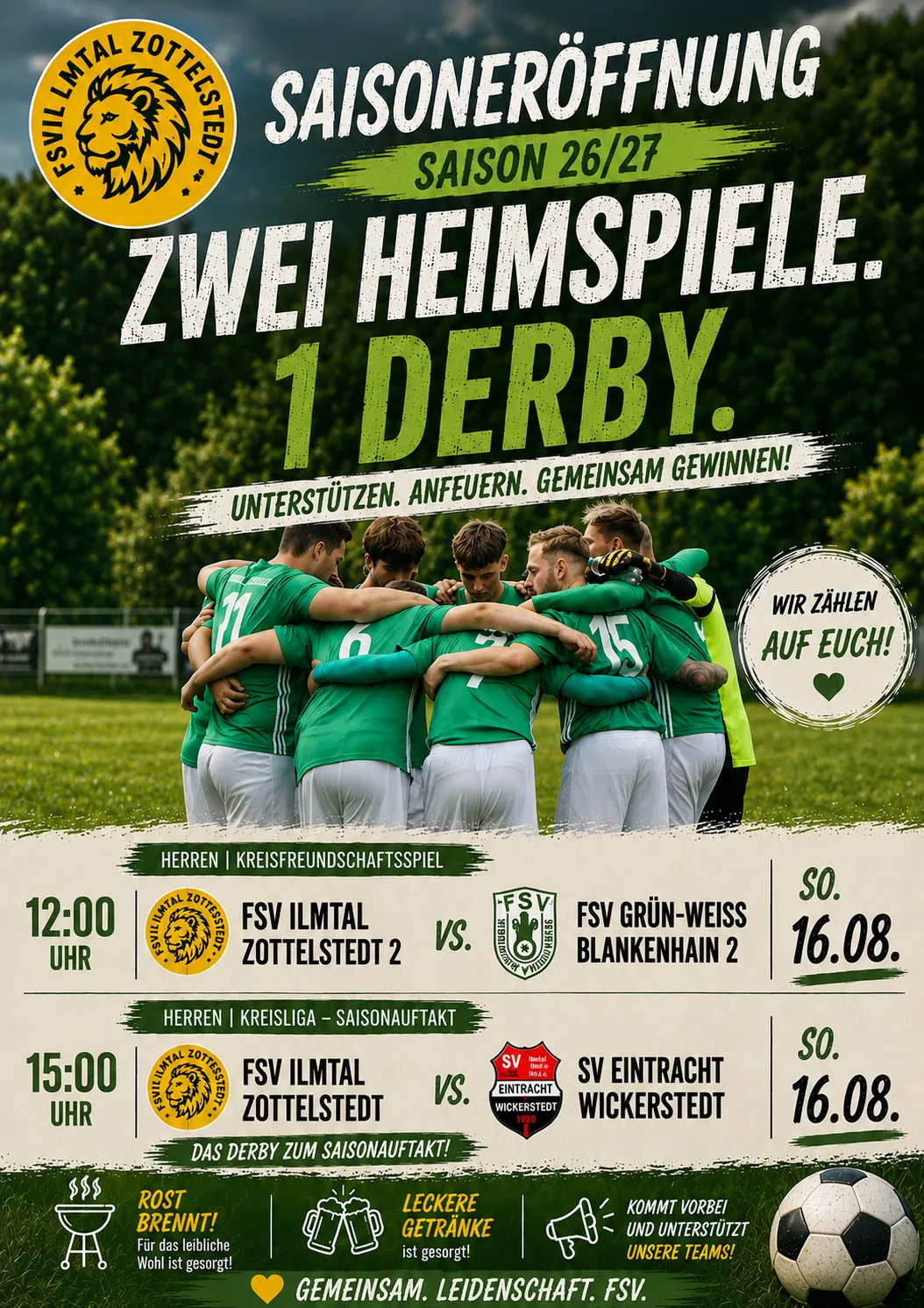(1M) 🟢🟡 VORBERICHT | SAISONAUFTAKT & DERBY! 🔥