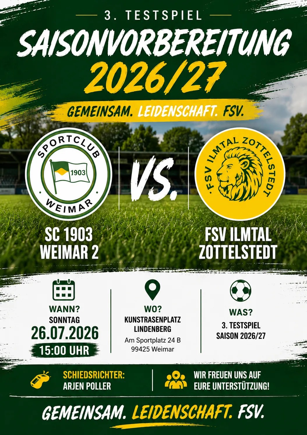 (1M) Vorletztes Testspiel steht an