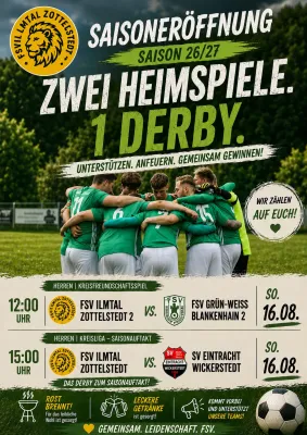 (1M) 🟢🟡 VORBERICHT | SAISONAUFTAKT & DERBY! 🔥