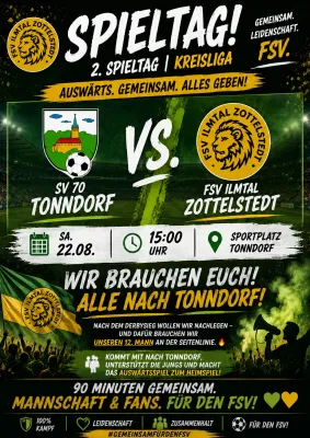 (1M) 💚💛 VORBERICHT | AUSWÄRTS IN TONNDORF