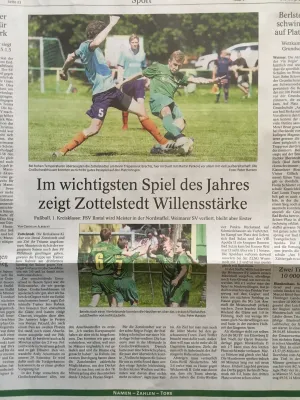28.05.2017 Ilmtal Zottelstedt vs. SV Großschwabhausen